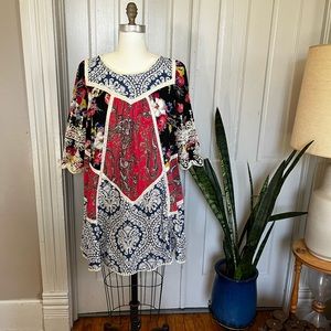Anthropologie Inez Swing Dress by Vanessa Virginia sz 10